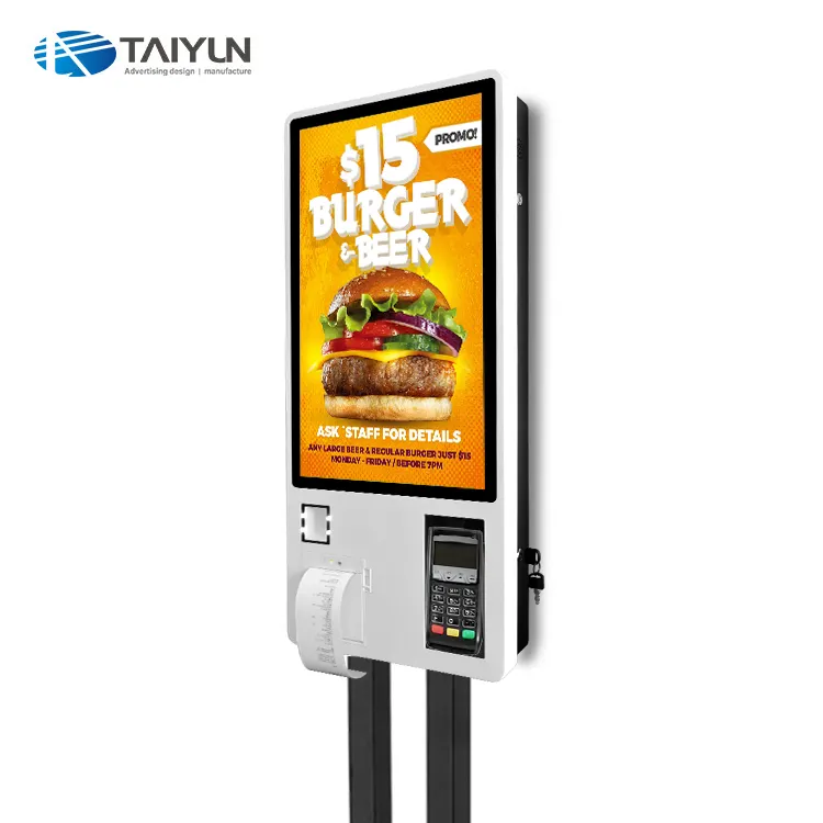 Self service ordering kiosk with 2 Year Warranty Engineers After-sales Service Provided