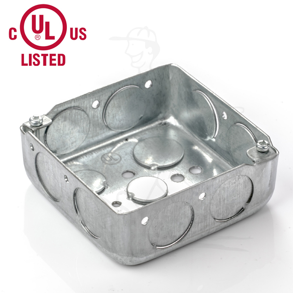 4x4 "квадратный трубопровод, электрическая коробка с 1/2 и 3/4 выемками