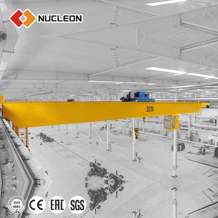 2 10 20 ton warehouse double girder bridge crane