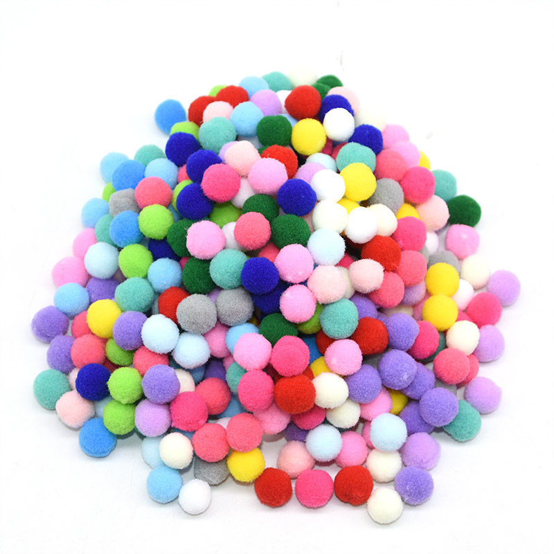 10/15/20/2.5/3 мм из пышного мягкого Pom Poms помпонами ручной работы для детей игрушки свадебный Декор DIY Швейные Ремесло, расходные материалы