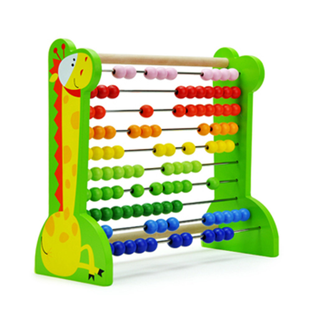 Деревянные игрушки Math Abacus набор для детей, деревянный шарик считая abacus