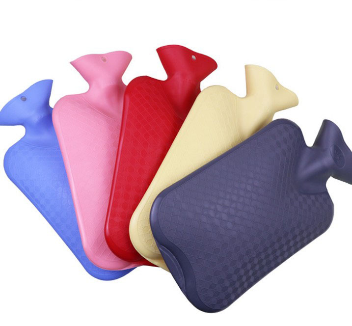 Convenient Colorful Silicone Flat Hot Water Bottle Cover Hand Warmer Bag