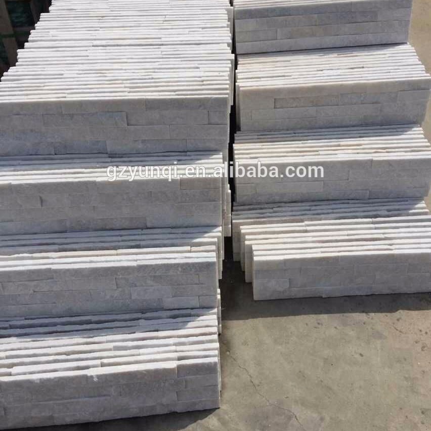 Белый кварцит плиты камень культуры камень 10*40*1,2 см