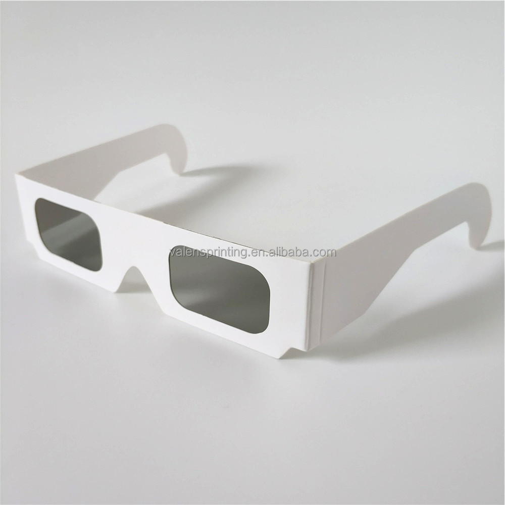 Оптовая продажа Обычная линейная поляризованная бумага 3d очки без печати