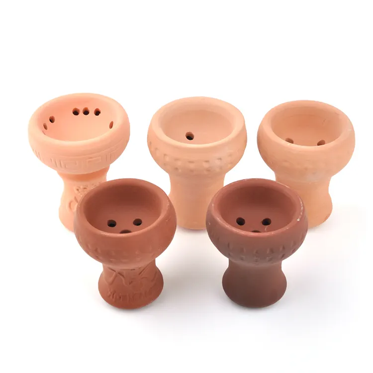 High Quality Clay Ceramic Shisha Head Hookah Accessories Hookah Bowl