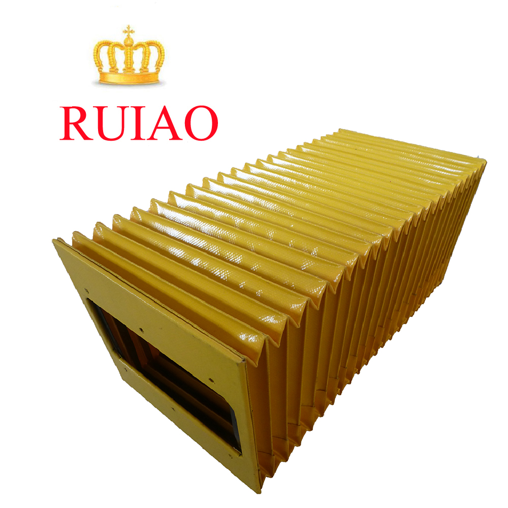 RUIAO cnc линейные резиновые гибкие пылезащитные Чехлы прямоугольные сильфоны гармошкой для подъемной платформы