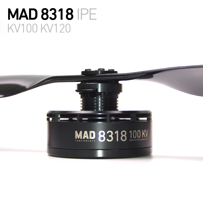 Оптовая продажа, мощный бесщеточный двигатель MAD 8318 48 В для сельскохозяйственного дрона, квадрокоптера, распылителя на 10 л, полезная нагрузка