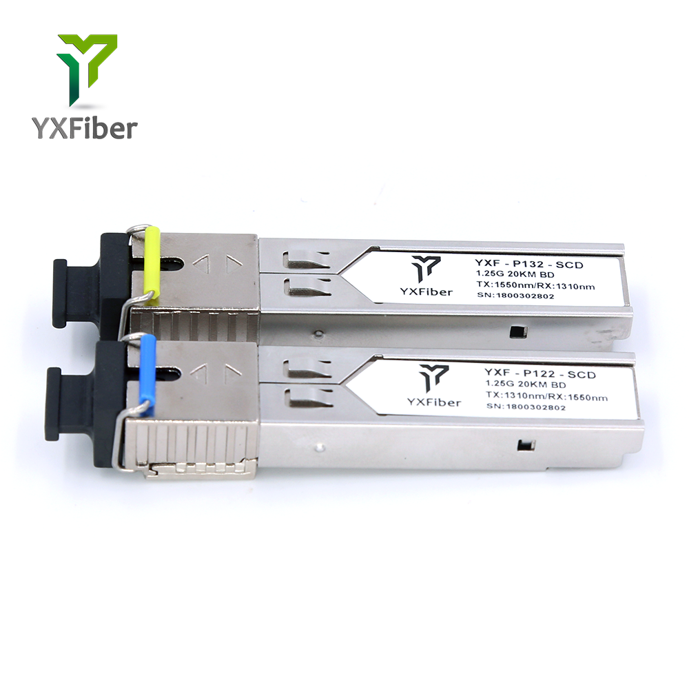 Китай 1,25 г 20 км SC BIDI SMF медиа конвертер совместимый биdirection SFP