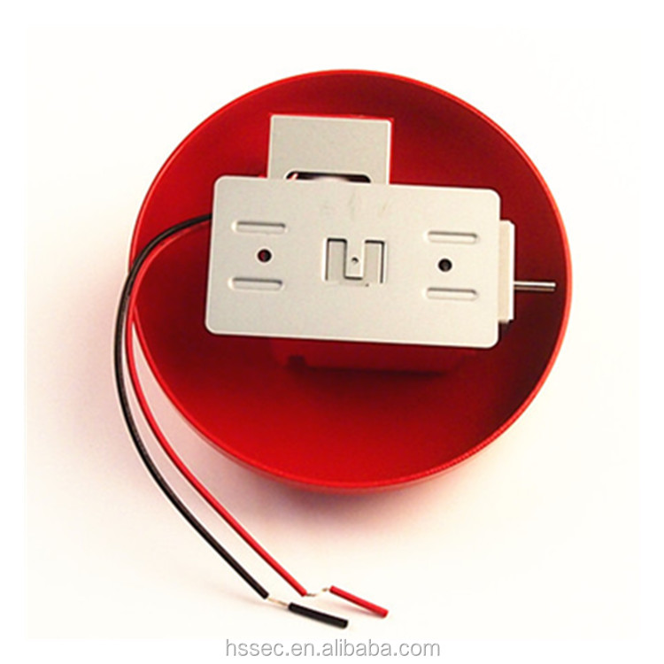 2 проводной DC24V пожарная сигнализация электрические колокола с громким 95db