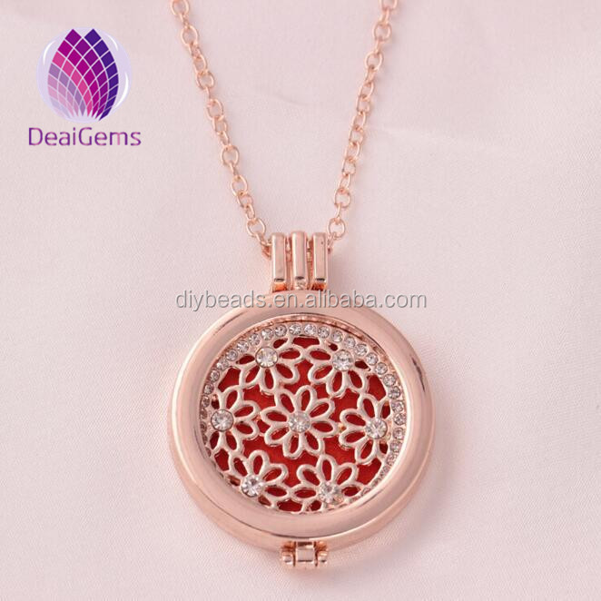 wholesale aromatherapy diffuser essential oil pendant necklaces for Mother's day gift