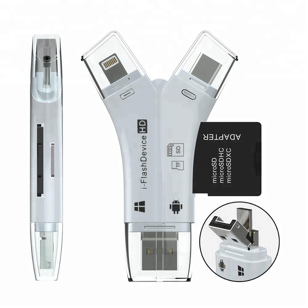 OEM/ODM 16/32/64 ГБ, самый маленький картридер 4 в 1, usb 2,0, все в одном, картридер, драйвер