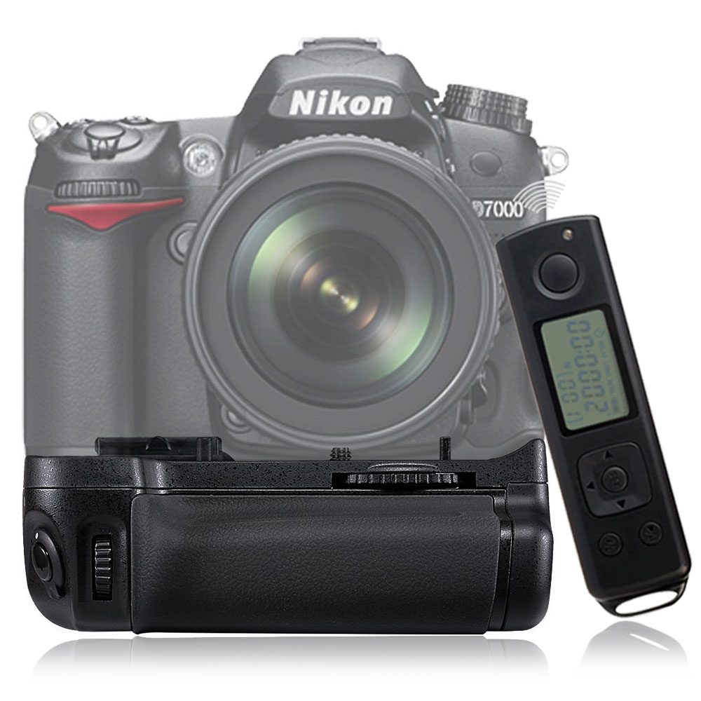 Meike для Nikon D7000 беспроводной пульт дистанционного управления вертикальный батарейный блок с пультом дистанционного управления, как MB-D15