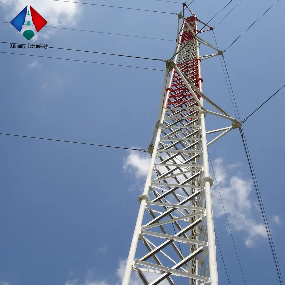 Antenna Telecommunication Guyed Mast Tower