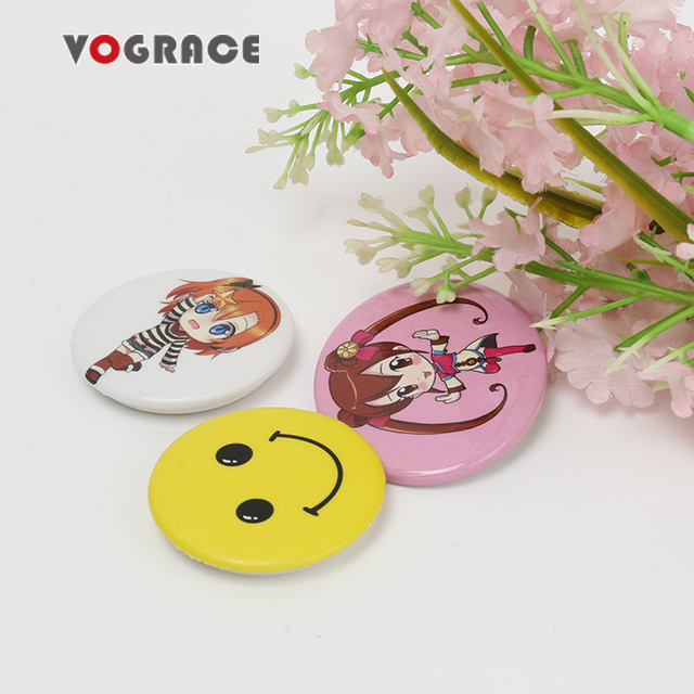 Vograce изготовленный на заказ дешевый значок на пуговицах прямо с фабрики персонализированный Жесть значок круглый квадратный значок на булавке для рекламных акций