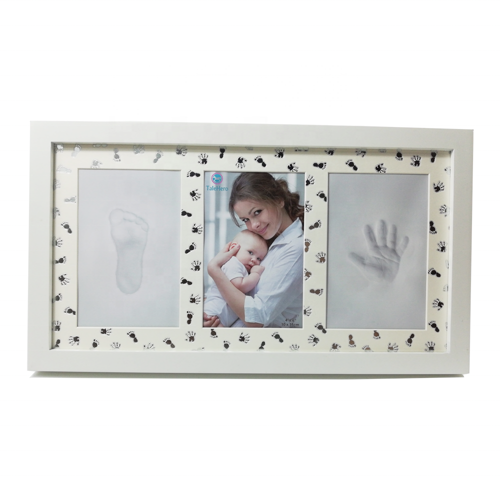 Babyprints для новорожденных отпечаток и след настольная фоторамка & впечатление комплект