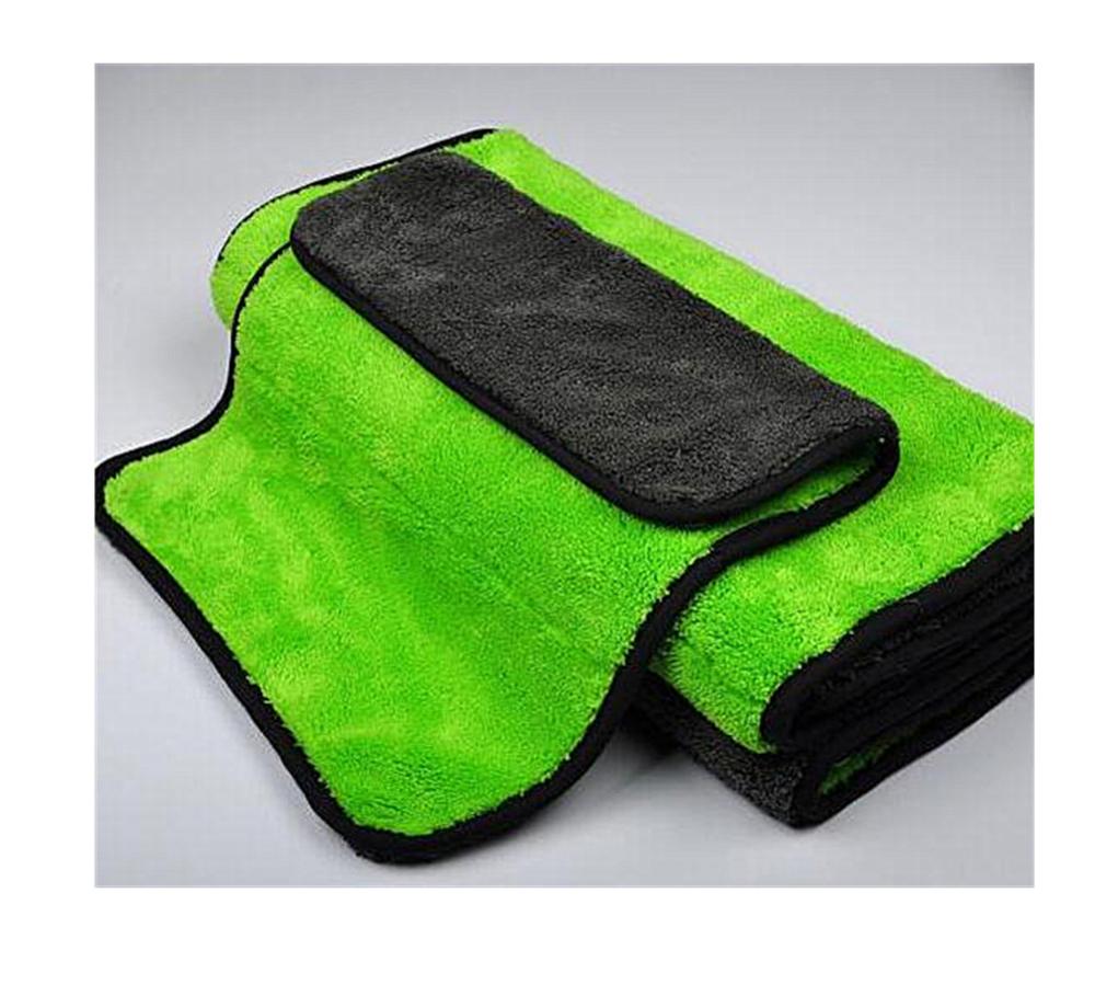 High quality car wash detailing quick drying edgeless plush microfiber towel