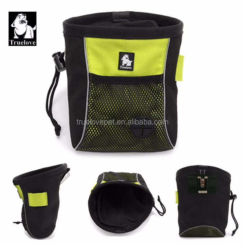 Waterproof nylon treat bag dog resealable portable pet snack training pouch sport waist bag