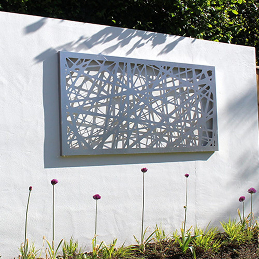 cut out metal panels aluminum laser cut outdoor metal screen for fence or dividers
