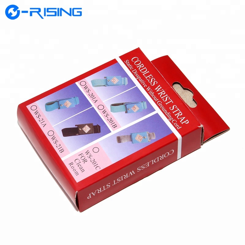 E-RISING синий чистый белый черный Пряжа ESD беспроводной ремешок на запястье