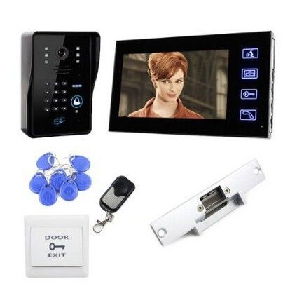 Дом безопасность LCD цветной Handfree видео домофон домофон