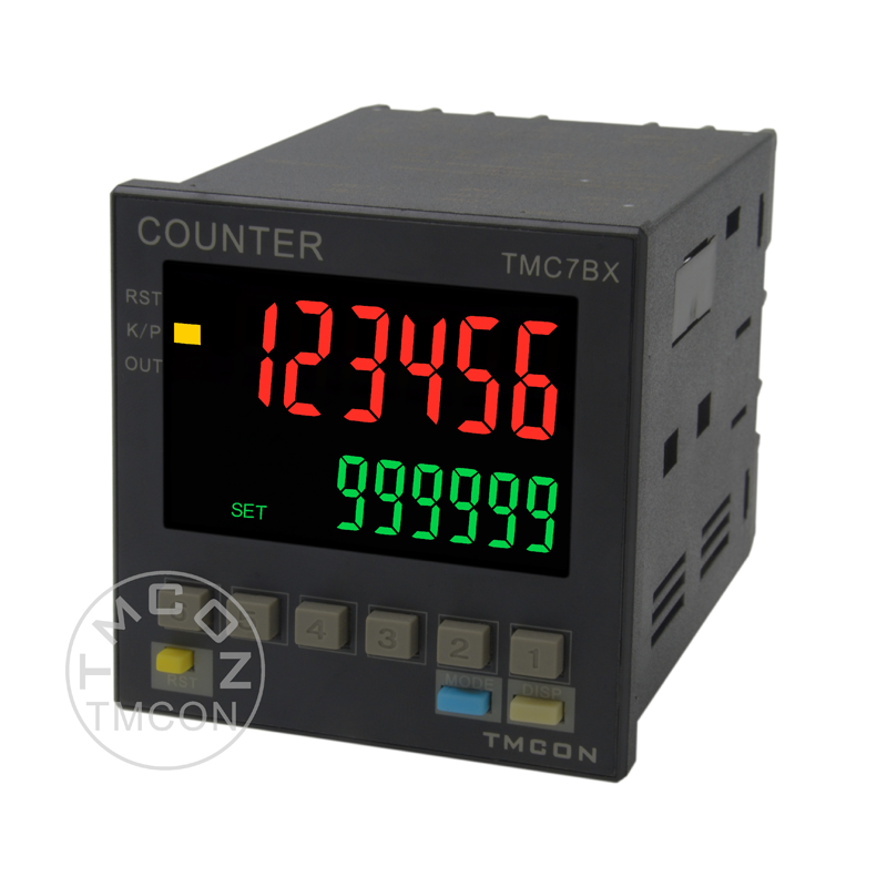 TMC7BX H7BX TMCON 6 цифр 72*72 мм интеллектуальное зарядное устройство с ЖК-дисплеем и высокая скорость цифровой счетчик длина с всего и пакет