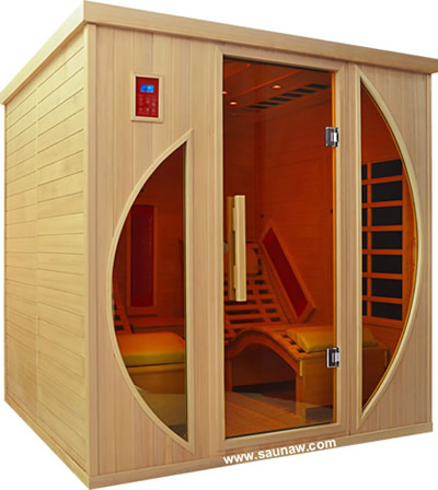 japanese massage room sauna 2 Preson Lay Down Infrared Sauna House
