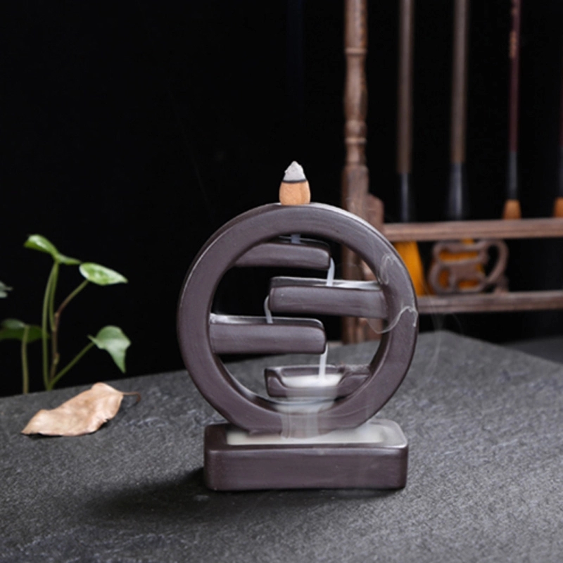 Квадратный ладан керамические обратного курильница творческие Home Decor ладан держатель кадило гостиной офис орнамент