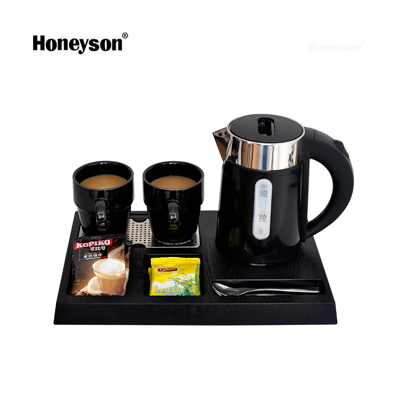 Honeyson отель Спецификация Электрический чайник воды лоток набор для отеля