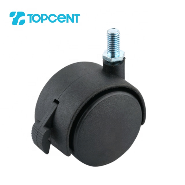 Topcent 1,5 дюймов нейлоновый офисный стул рицинус шарнирного соединения мебели пластиковый колесики
