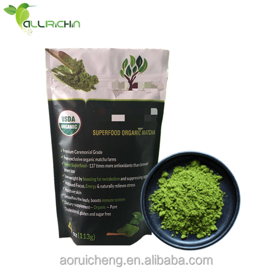 Сертифицированный органический порошок зеленого чая Matcha