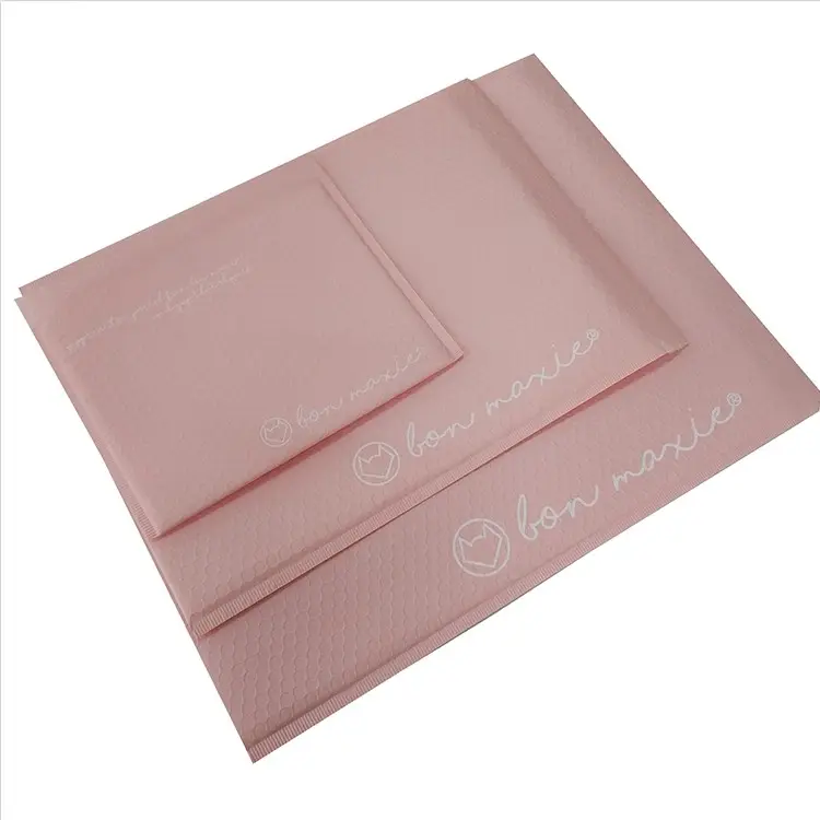 Custom Matte Poly Bubble Envelope Mailers Plastic Packing Bag For Shipping Express Protective
