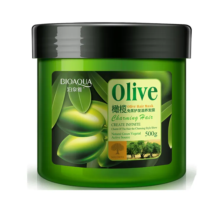 OEM/ODM BIOAQUA olive nourishing moisturizing smooth tender hair mask repairing hair conditioner for hair care