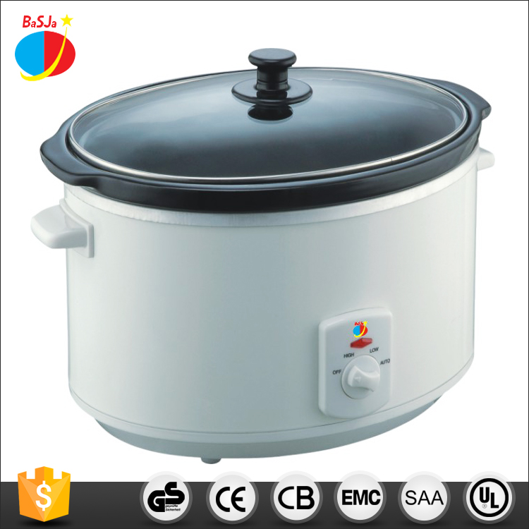 3.5QT 4.5QT 6.5QT миниатюрная Китайская дешевая электрическая кастрюля для медленной варки с керамической внутренней кастрюлей