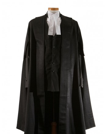 Classic Black Adult Barrister Gown-Black