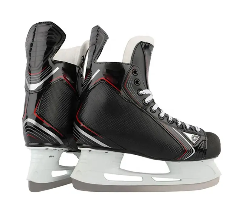 High quality adults fixed size integrated ice hockey skates shoes for sale