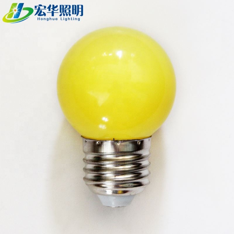 G40 G45 E27 красочные теплый цвет пластиковой крышкой SMD светодио дный лампы для украшения