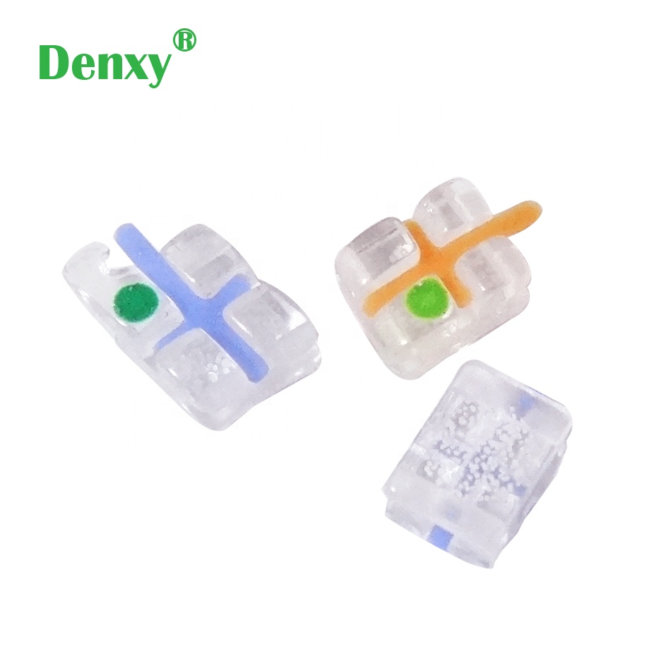Denxy зубные Рот Керамические ясно кронштейны zafiro сапфир кронштейны