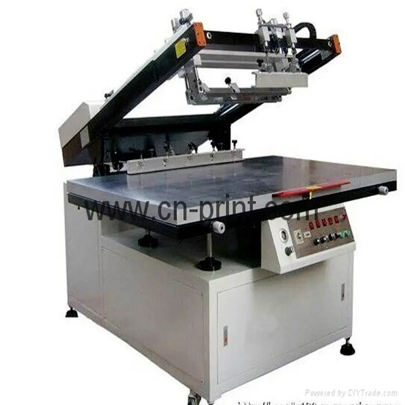 China Oblique Arm Serigraphy Automatic Flat Screen Printing Machine For Sale