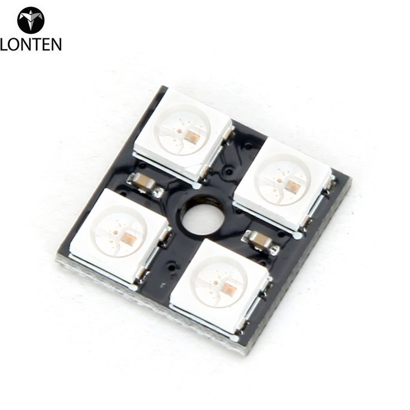 Lonten Новый электрический блок 1 шт 4 бит WS2812 5050 RGB светодио дный драйвер развитию Новый Электрический DC 5 V 15 мм х 15 мм модули доска