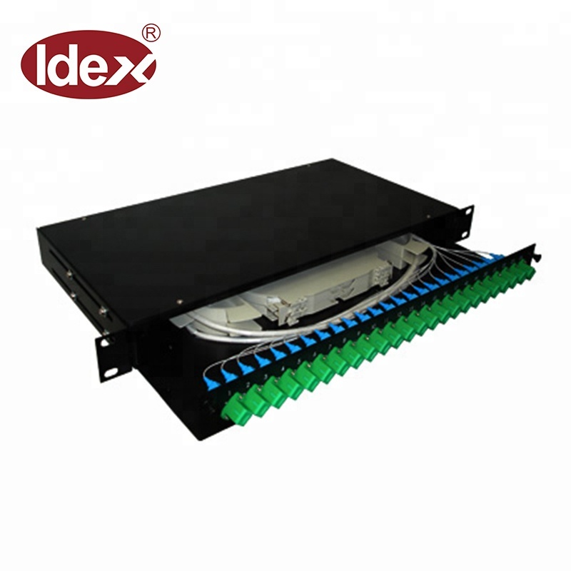 Ftth FC 24,12,48 портов, 19 "1U высота волоконно-оптическая коммутационная панель, волоконно-оптическая Клеммная коробка