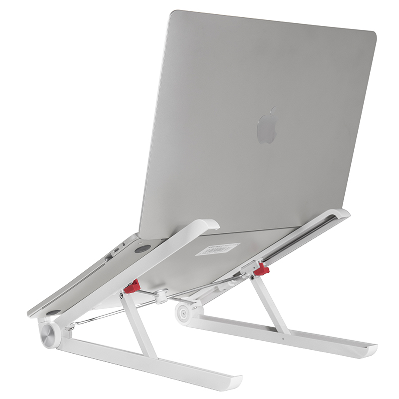 XGear Wholesale 17 Inch Lightweight Furniture Flexible Portable Folding Adjustable White Plastic Laptop Stand