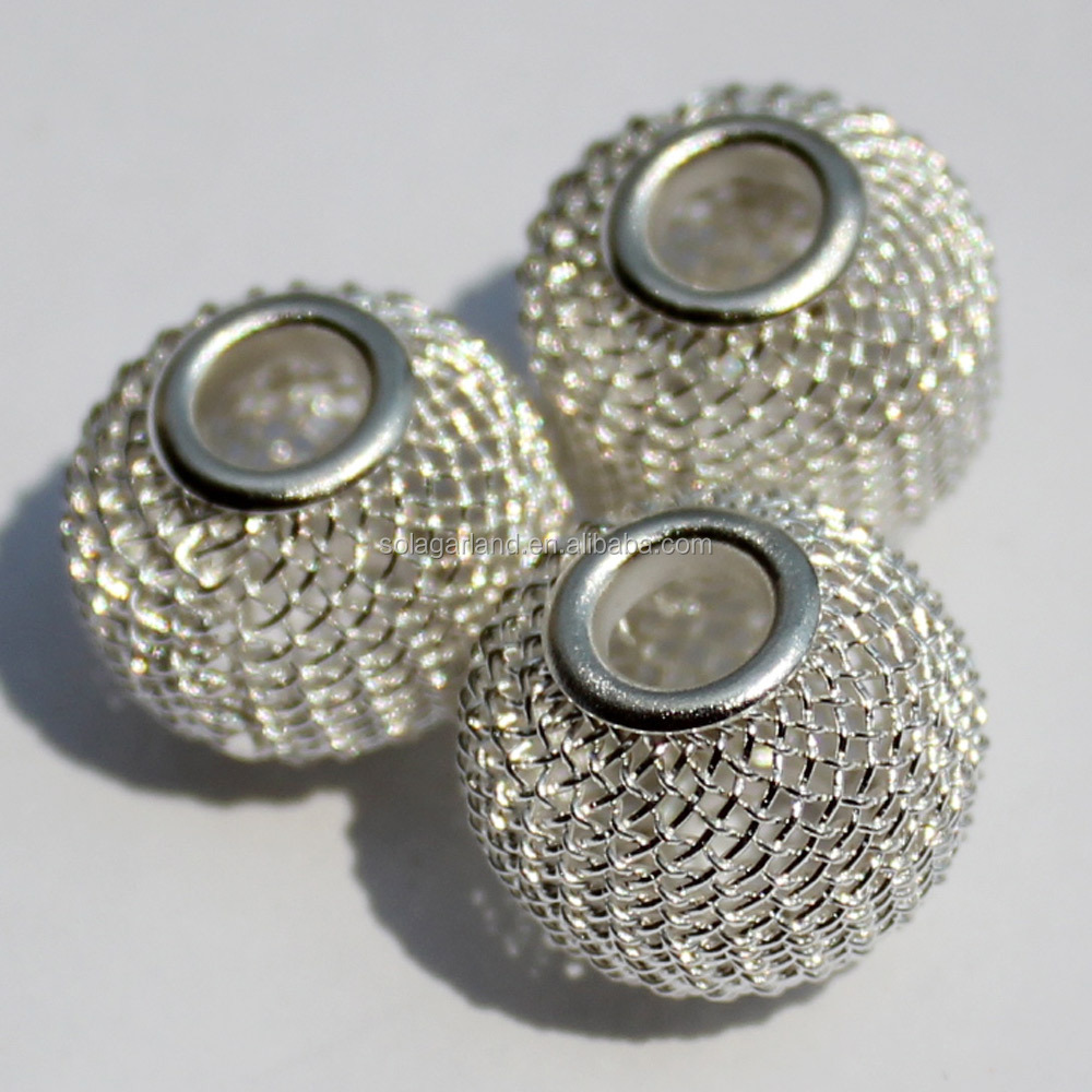 100 Pieces Spacer Loose Beads Hollow Filigree Metal Beads For Jewelry Making