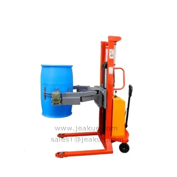 Lifting tools semi-electric oil drum lifter with clamp 360 degrees rotate