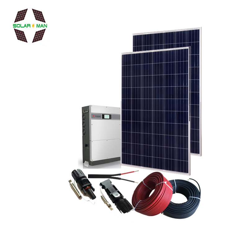 Solarman on grid solar panel system 1kw 2kw 3kw 5kw home solar energy system with high quality