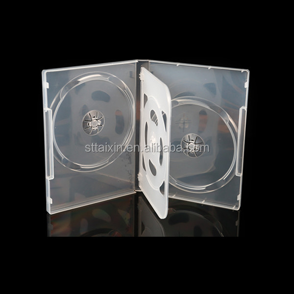 Пластиковый Чехол для dvd 22 мм clear 4 dvd
