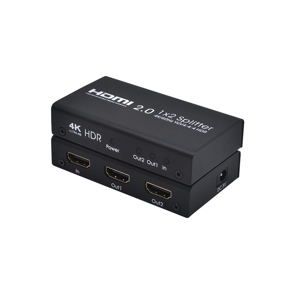 AOEYOO HDMI Сплиттер 4k/60hz 1x2 Ver2.0 поддерживает HDMI коммутатор HDCP 2,2, HDR 10, 18 Гбит/с, 4K для игровых консолей Fire Stick