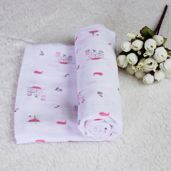 Printed cotton fabric baby underwear cloth gauze bib fabric