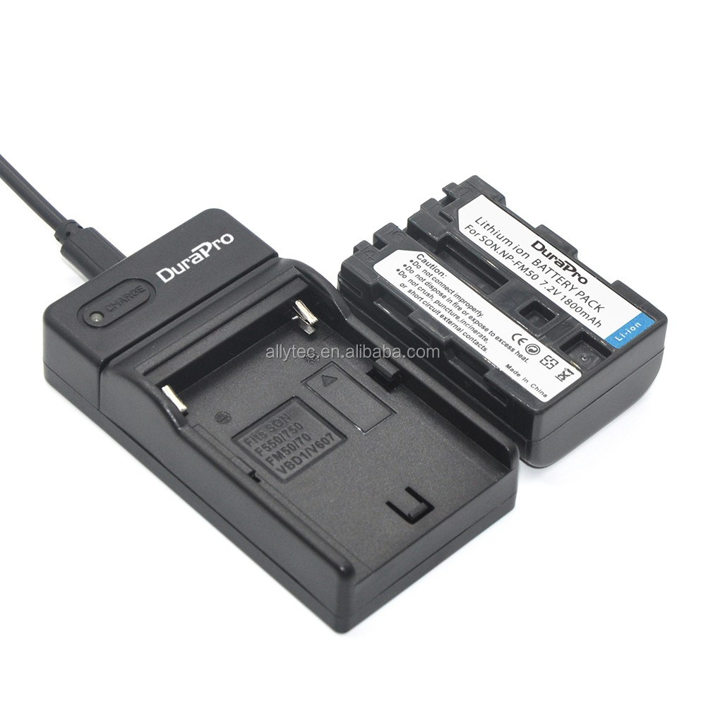 DuraPro NP-FM50 usb-зарядное устройство для объективов цифрофой камеры Sony Alpha A100 DSLR-A100 A100K CCD-TRV408 DCR-PC105