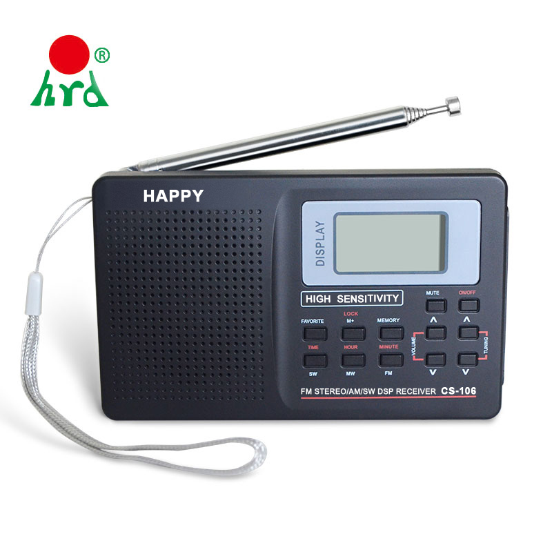 Бесплатный образец цифрового карманного Fm Портативного мини-радио с наушниками