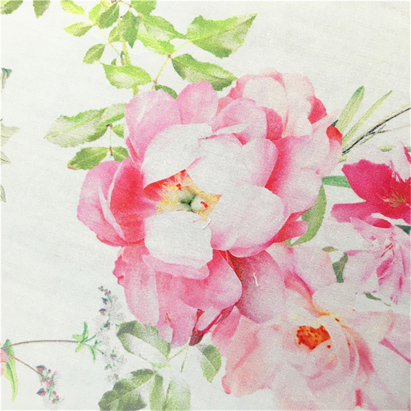 China fabric supplier cheap digital printing 100 organic cotton net velour fabric